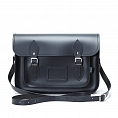 Zatchels Classic Satchel Navy 13-inch